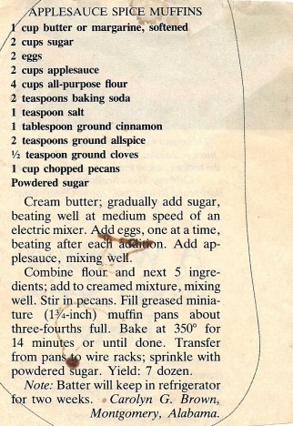 applesauce spice muffins